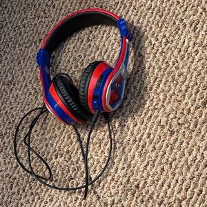 Spiderman Red and Blue Over-Ear Headphones, Kids